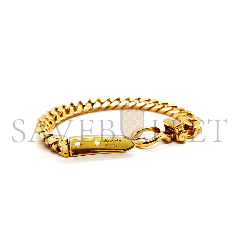 H**mes belt bracelet yellow gold